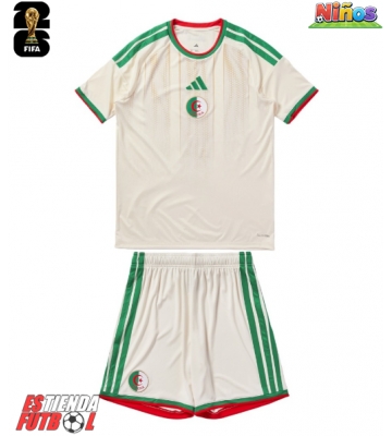 Argelia Primera Equipación Niños Mundial 2026 Manga Corta (+ Pantalones cortos)